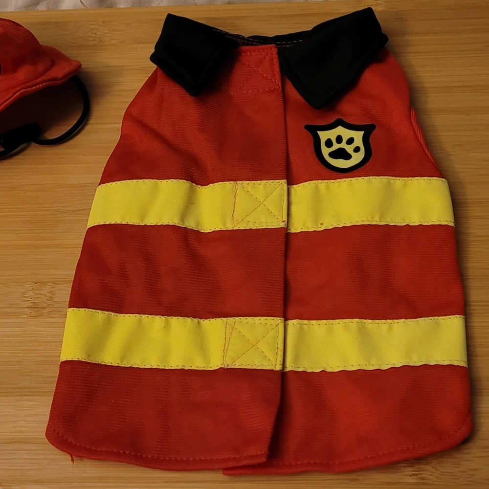 X-Small Firefighter Halloween Costume for Dog